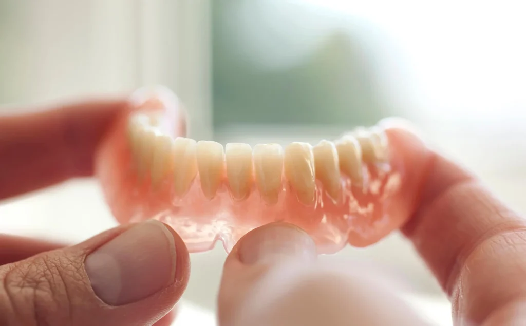 Dental-Technician-Crafting-Dentures-In-Canton-Michigan