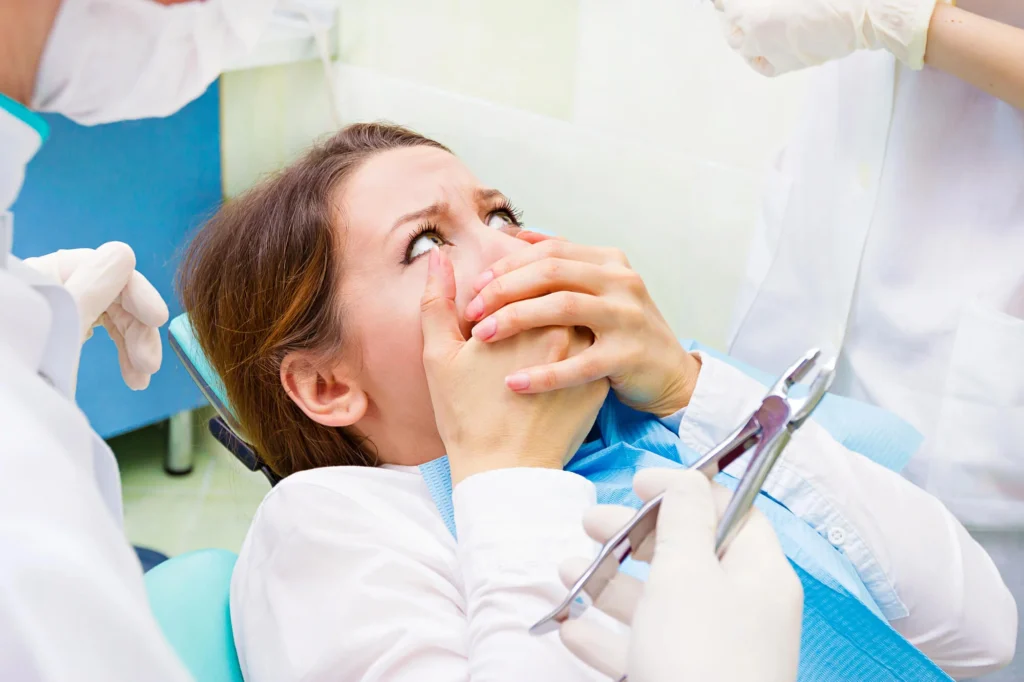 Patient-visibly-frightened-during-visit-to-an-emergency-dentist-in-Canton-MI